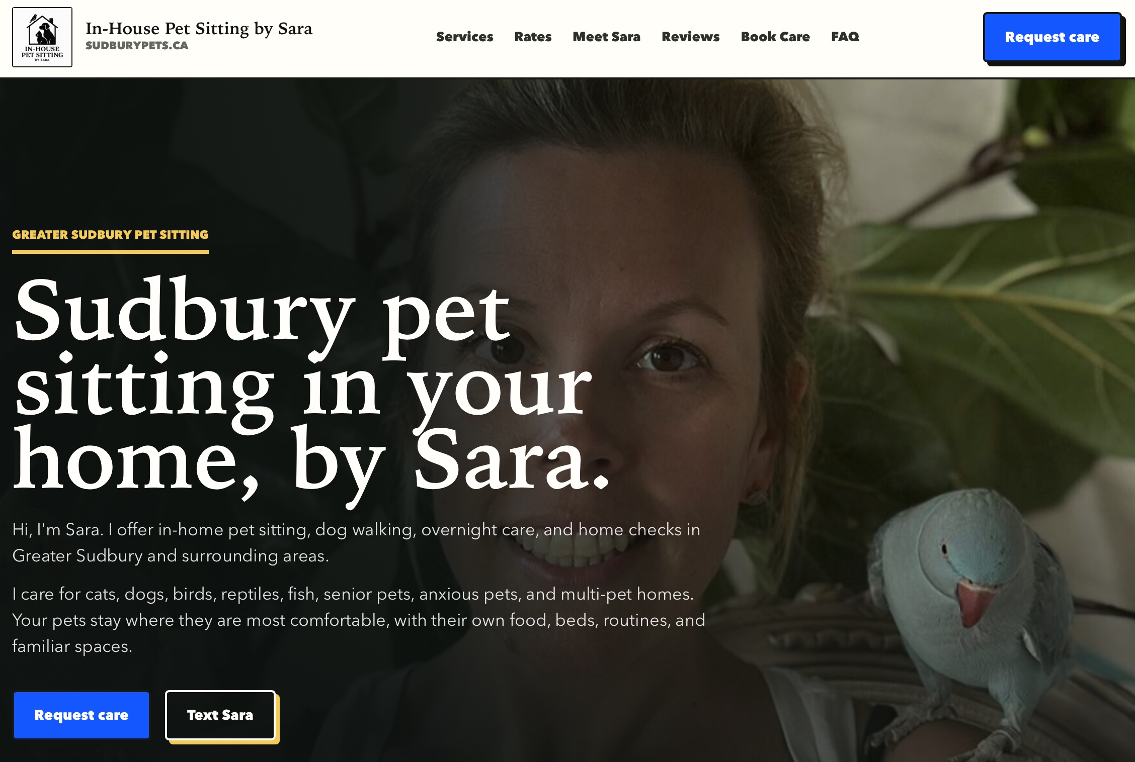 Sudbury Pets local pet-care website